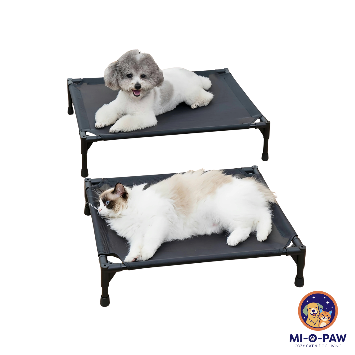 Portable Elevated Pet Camping Bed for Dogs & Cats