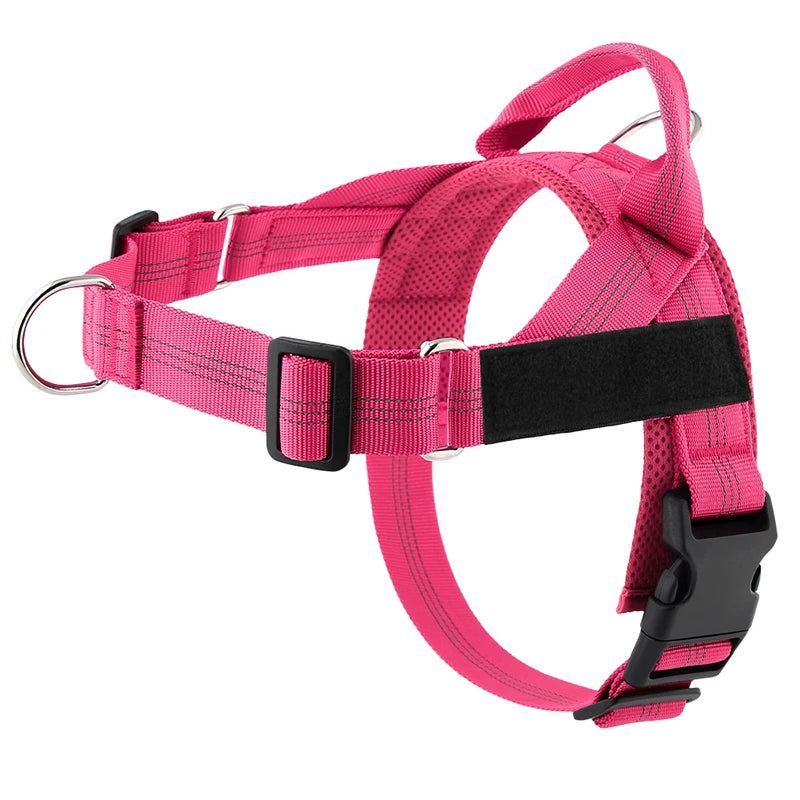 Custom Name Reflective Padded Dog Harness for Small & Medium Dogs