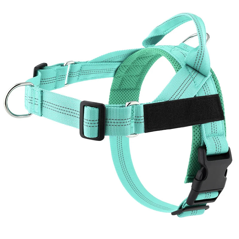 Custom Name Reflective Padded Dog Harness for Small & Medium Dogs