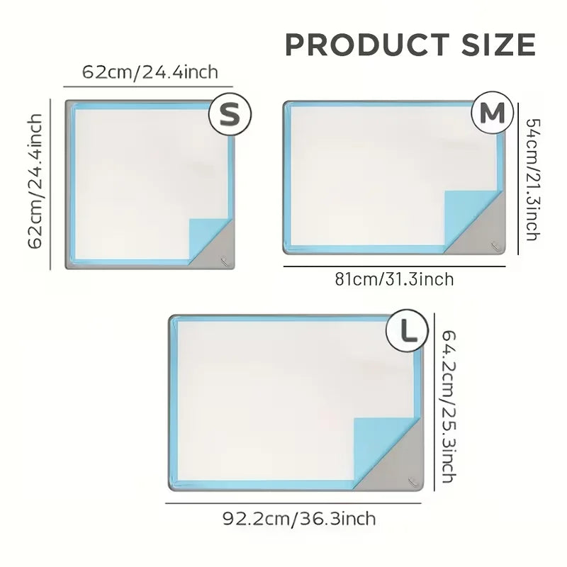 Non-Slip Silicone Dog Potty Tray & Training Pad